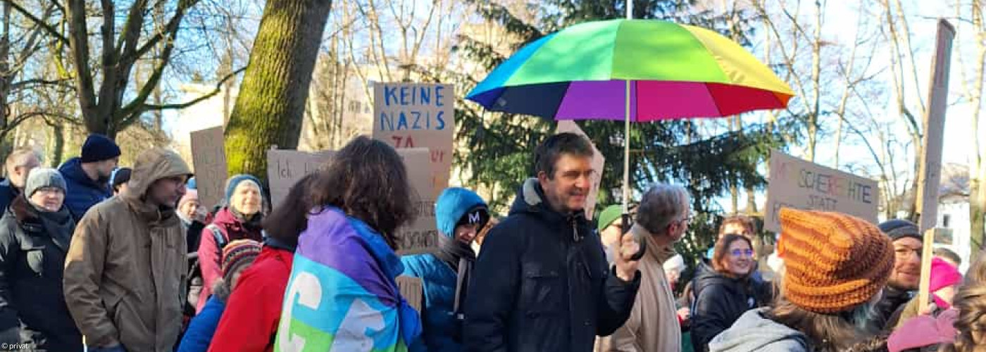 Demo Schwabach ist bunt