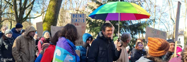 Demo Schwabach ist bunt